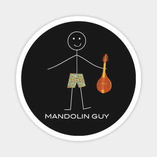 Funny Mens Mandolin Guitar Magnet